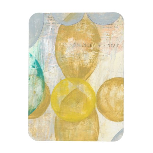 Moderne Abstracte verf op krantenpapier Magneet (Verticaal)