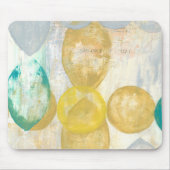 Moderne Abstracte verf op krantenpapier Muismat (Voorkant)