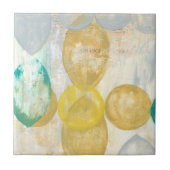 Moderne Abstracte verf op krantenpapier Tegeltje (Voorkant)