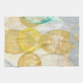 Moderne Abstracte verf op krantenpapier Theedoek (Horizontaal)