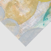 Moderne Abstracte verf op krantenpapier Tissuepapier (Detail)