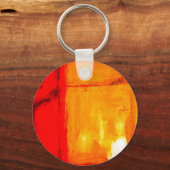 Moderne Abstracte verf Sleutelhanger (Voorkant)