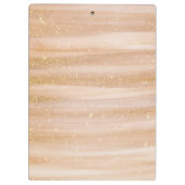 Moderne Abstracte verflijnen met Glitter Clipbo Klembord (Achterkant)