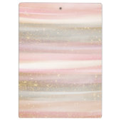 Moderne Abstracte verflijnen met glitter Klembord (Achterkant)