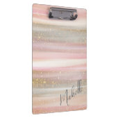 Moderne Abstracte verflijnen met glitter Klembord (Rechts)