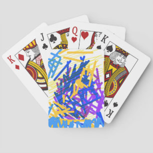 Moderne Abstracte Verfspatklassieke Speelkaarten