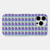 Moderne Abstracte Verfspatten iPhone Hoesje (Achterkant horizontaal)