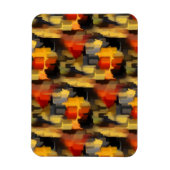 Moderne Abstracte verfvierkantjes Magneet (Verticaal)