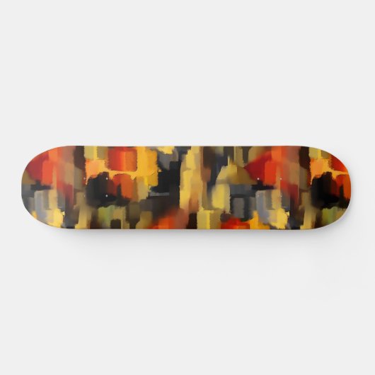 Moderne Abstracte verfvierkantjes Persoonlijk Skateboard (Horizontaal)