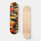 Moderne Abstracte verfvierkantjes Persoonlijk Skateboard (Voorkant)