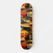 Moderne Abstracte verfvierkantjes Persoonlijk Skateboard (Voorkant)