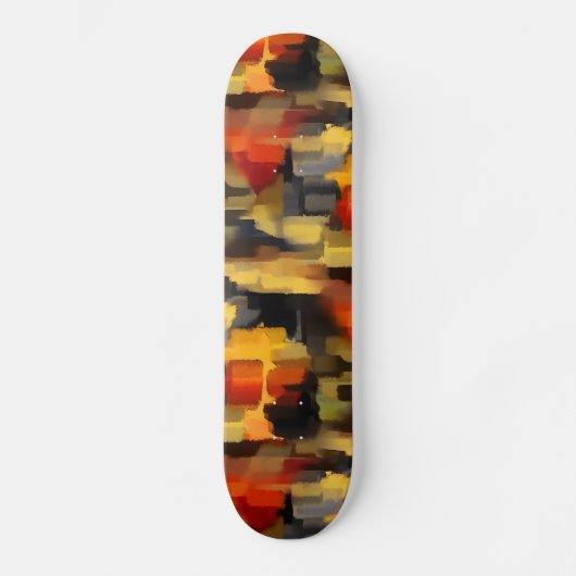 Moderne Abstracte verfvierkantjes Persoonlijk Skateboard (Voorkant)