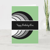 Moderne Abstracte verjaardag Kaart (Voorkant)
