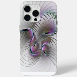 Moderne Abstracte Verlegen Fantasie Figuur Fractal iPhone 15 Pro Max Hoesje