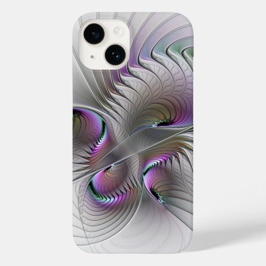 Moderne Abstracte Verlegen Fantasie Figuur Fractal Case-Mate iPhone Case (Achterkant)