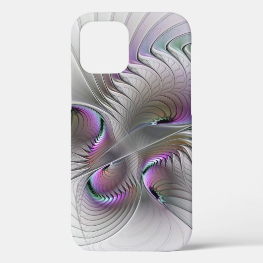 Moderne Abstracte Verlegen Fantasie Figuur Fractal Case-Mate iPhone Case (Achterkant)