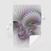 Moderne Abstracte Verlegen Fantasie Figuur Fractal Golfhanddoek (Insitu)