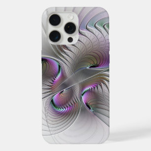 Moderne Abstracte Verlegen Fantasie Figuur Fractal iPhone 15 Pro Max Case