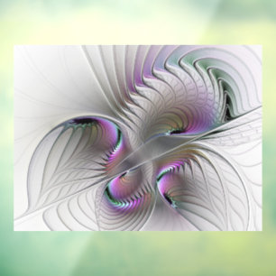 Moderne Abstracte Verlegen Fantasie Figuur Fractal Raamsticker