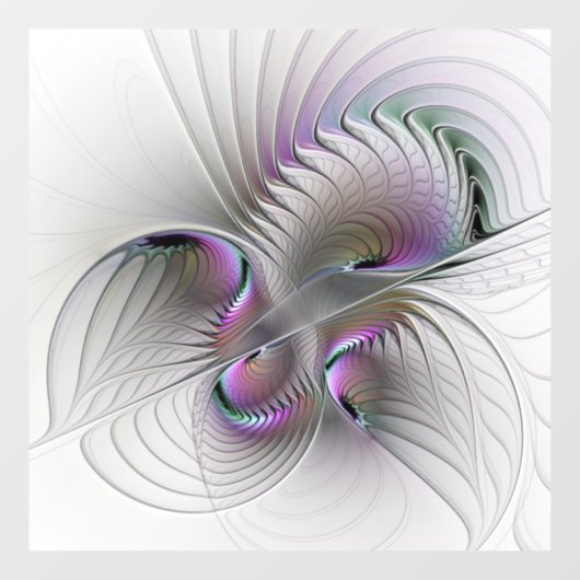 Moderne Abstracte Verlegen Fantasie Figuur Fractal Raamsticker (Vel)