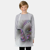 Moderne Abstracte Verlegen Fantasie Figuur Fractal Schort (Gedragen)