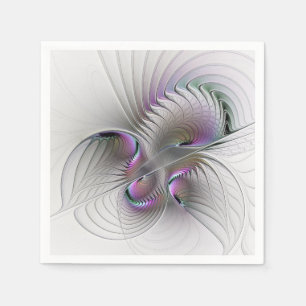 Moderne Abstracte Verlegen Fantasie Figuur Fractal Servet
