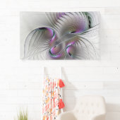 Moderne Abstracte Verlegen Fantasie Figuur Fractal Spandoek (Insitu)