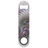 Moderne Abstracte Verlegen Fantasie Figuur Fractal Speed Flessenopener (Achterkant)