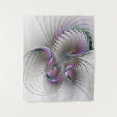 Moderne Abstracte Verlegen Fantasie Figuur Fractal Wandkleed (Voorkant)