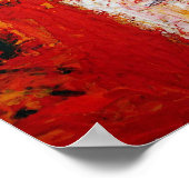 Moderne Abstracte vierkantjes afdrukken Abstracte  Poster (Hoek)