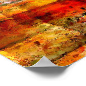 Moderne Abstracte vierkantjes afdrukken Kunstdecor Poster (Hoek)