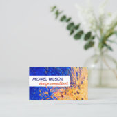 Moderne abstracte visitekaartsjabloon visitekaartje (Staand voorkant)