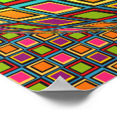 Moderne Abstracte visuele variëteit kleurig Poster (Hoek)