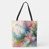 Moderne Abstracte Vlinder Lente Kleuren Tote Bag (Voorkant)