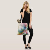 Moderne Abstracte Vlinder Lente Kleuren Tote Bag (Op model)