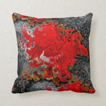 Moderne Abstracte, vloeiende vormgeving rood, grij