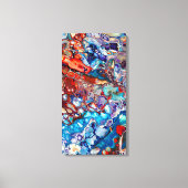 Moderne Abstracte Vloeistof Acryl - Kleurrijk Canvas Afdruk (Voorkant)