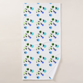 Moderne Abstracte Vogelpatroon Badhanddoekenset Bad Handdoek