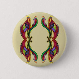 Moderne abstracte vogels portaal ronde button 5,7 cm