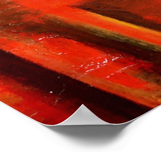 Moderne Abstracte vormen Afdrukken Poster schilder (Hoek)