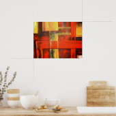Moderne Abstracte vormen Afdrukken Poster schilder (Keuken)