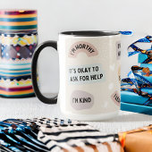 Moderne Abstracte vormen Affirmaties Wraparound Mok