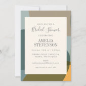 Moderne Abstracte vormen Blauwgroen tapes Vrijgeze Kaart (Voorkant)