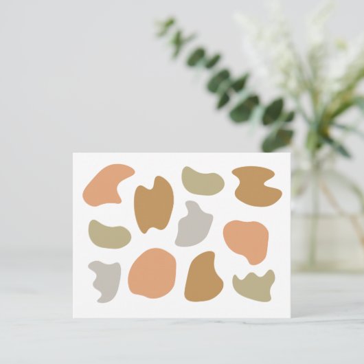 Moderne Abstracte vormen Briefkaart (Staand voorkant)