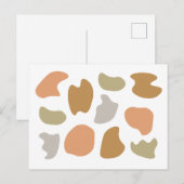 Moderne Abstracte vormen Briefkaart (Voorkant / Achterkant)