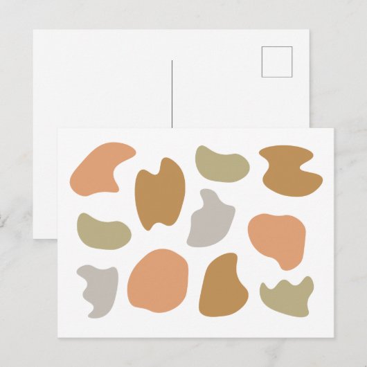 Moderne Abstracte vormen Briefkaart (Voorkant / Achterkant)