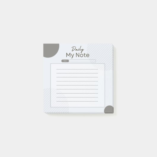 Moderne Abstracte Vormen Dagelijkse Planner Post-it® Notes (Voorkant)
