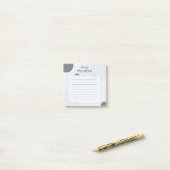 Moderne Abstracte Vormen Dagelijkse Planner Post-it® Notes (Op bureau)