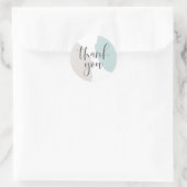 Moderne Abstracte vormen dank u Ronde Sticker (Tas)