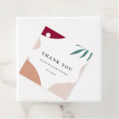Moderne abstracte vormen hedendaagse bruiloft bedankjes labels (In situ)